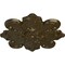 Ekena Millwork Katheryn Ceiling Medallion, Hand-Painted Brass, 18 1/8"OD x 1 1/4"P CM18KABRS - alternate 2
